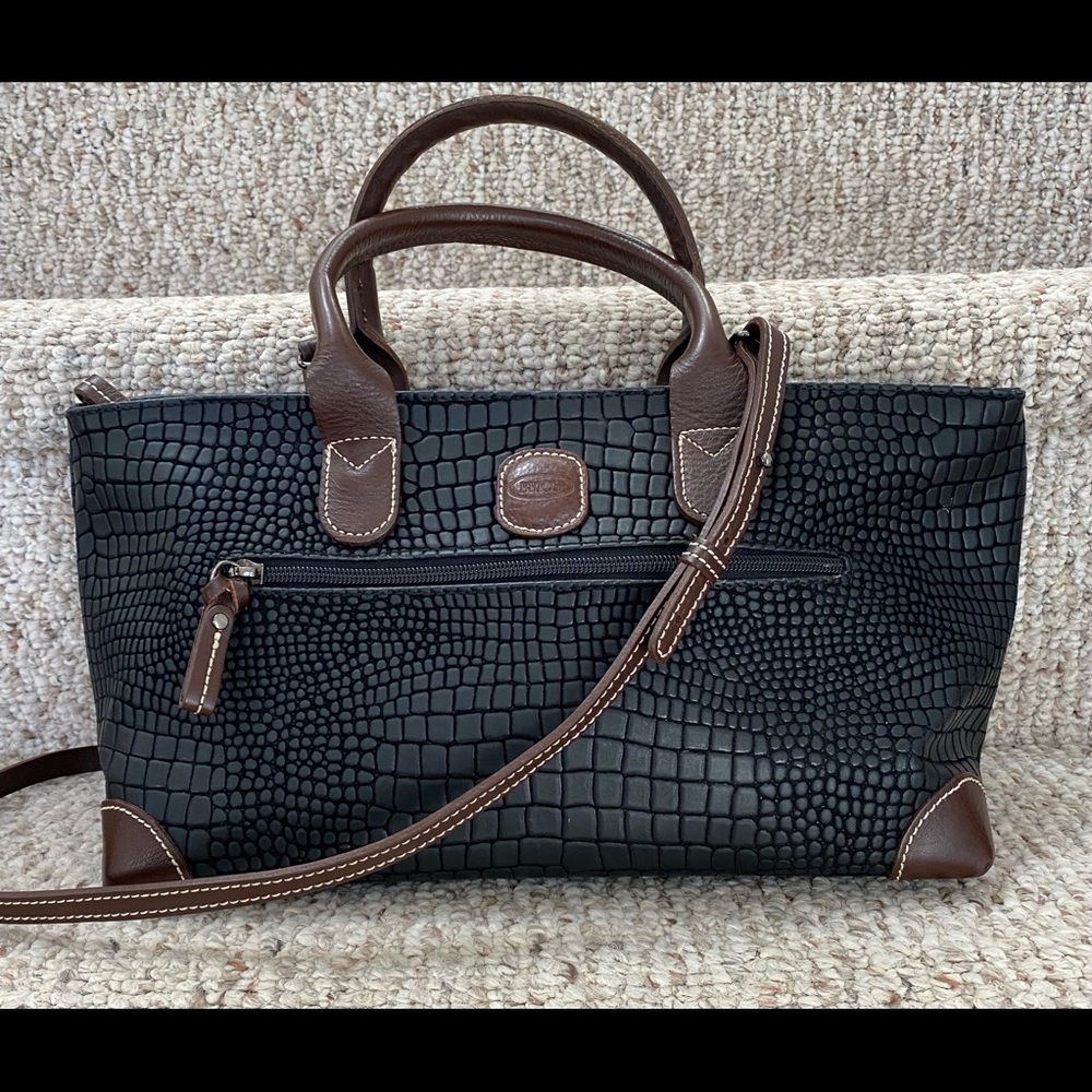Bric’s Croco leather satchel